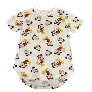 Disney Mickey Holiday Christmas Blouse Size M‎ 7/8